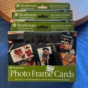 3 boxes of Strathmore Black Photo Frame Cards